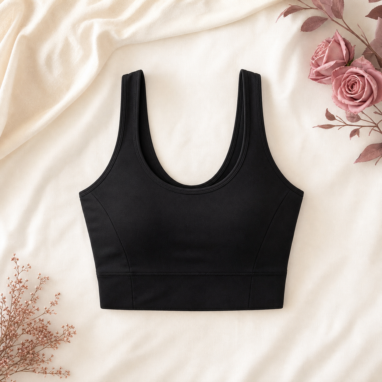 Crop top negro Tatamia